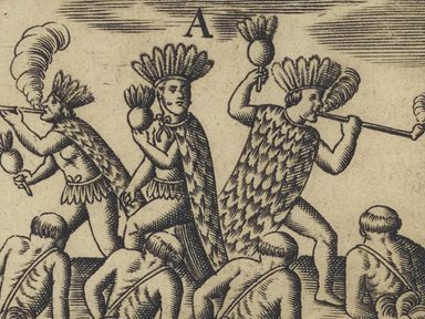 Gravat antic de pobles indígenes amb tabac